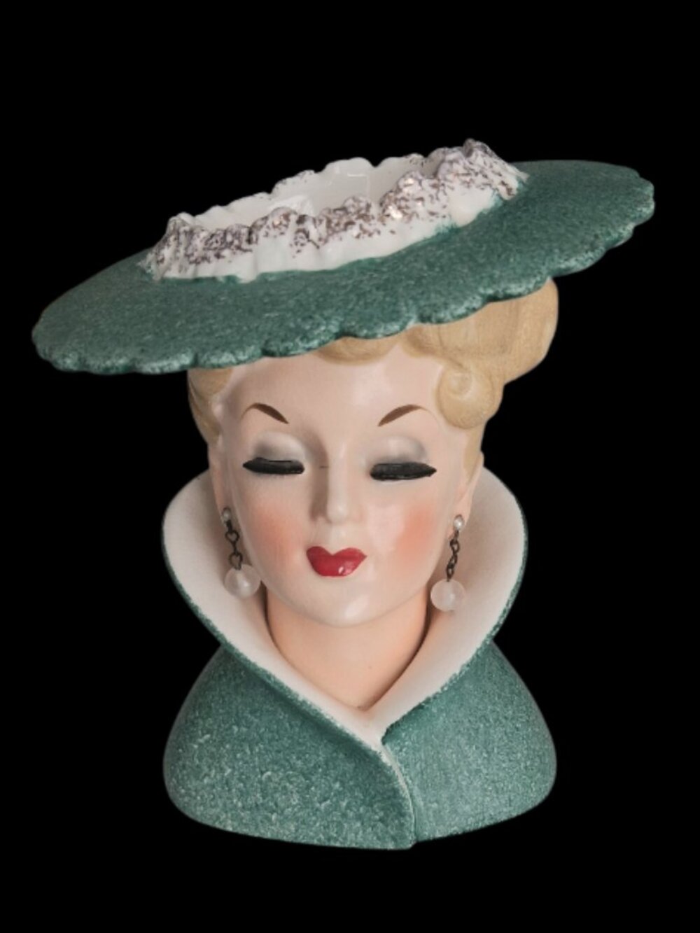 1959 RARE Vintage Napco C3815C Lady Head Vase Collectible